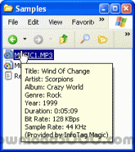 ID3Tag InfoTip screenshot